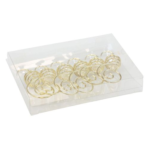 Floristik24 Appendino per palline di Natale, appendino per palline dorato 7 cm 6 pezzi