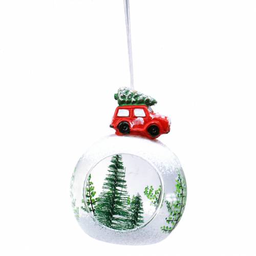 Floristik24 Sfera di vetro decorazioni per albero di Natale auto Ø8cm 3 pezzi