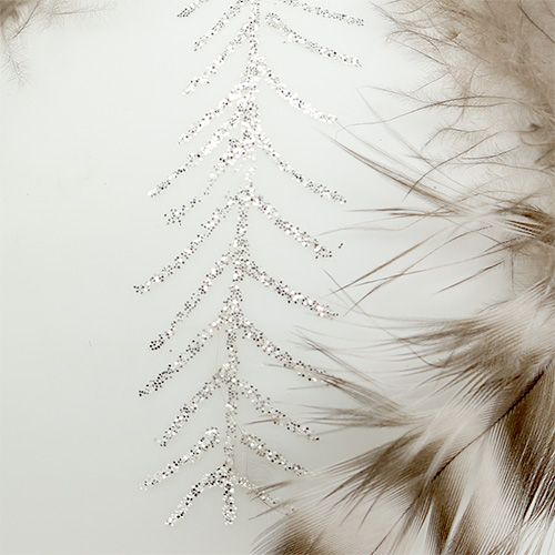 Floristik24 Palla di natale con decorazione a molla bianca Ø8cm 4 pezzi