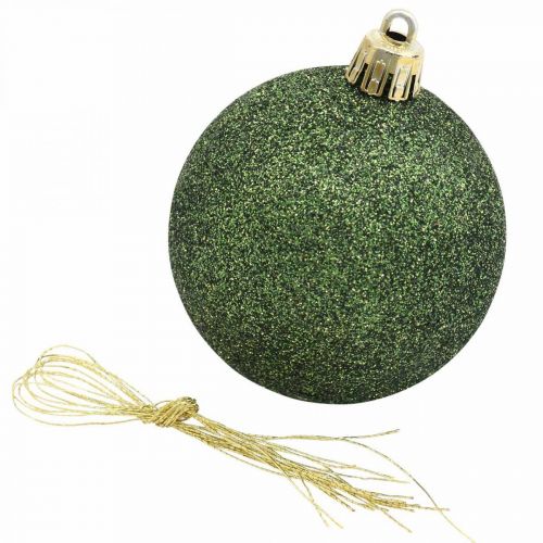 Prodotto Palle di Natale, decorazioni dell&#39;Avvento, decorazioni per l&#39;albero di Natale arancione / dorato / verde Ø5,5 cm plastica 10 pezzi