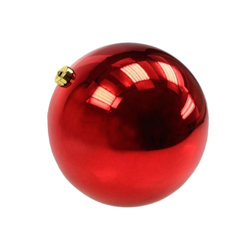 Palla di Natale in plastica piccola Ø14cm rosso 1pz