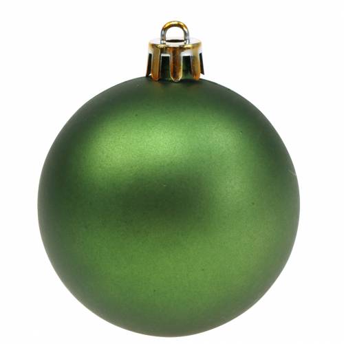 Floristik24 Decorazione per albero di Natale Palla di Natale verde Ø6cm 12 pz