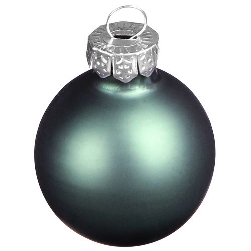 Prodotto Palle di Natale palline per albero in vetro verde grigio 4 cm 24 pz