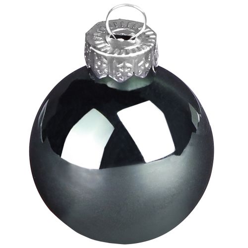 Prodotto Palle di Natale palline per albero in vetro verde grigio 4 cm 24 pz