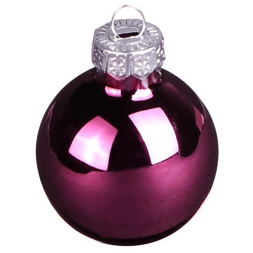 Prodotto Palline di Natale in vetro mini bacca beige rosa Ø3cm 22 pz