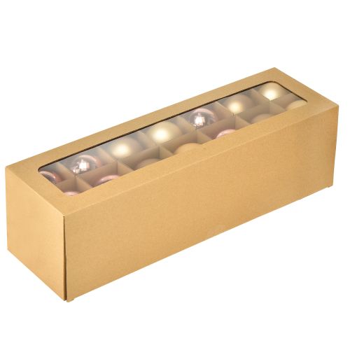 Prodotto Palline di Natale in vero vetro oro e rosa Ø60mm 24 pz