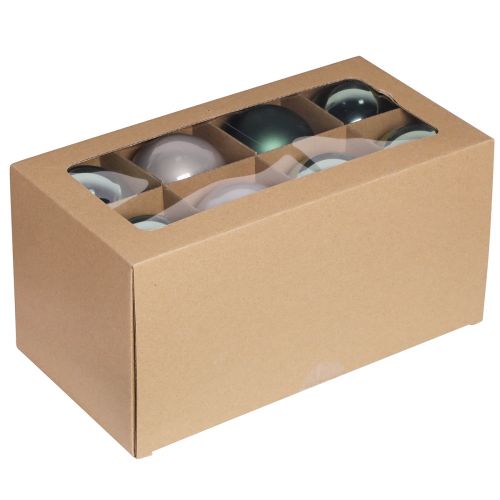 Prodotto Palle di Natale palline di vetro grigio verde Ø7,5 cm 12 pz