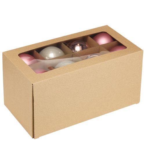 Prodotto Palline di Natale in vetro rosa grigio Ø7,5cm 14 pezzi