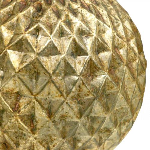 Floristik24 Palle di Natale renna decorazioni per albero vintage oro Ø12cm 2 pezzi