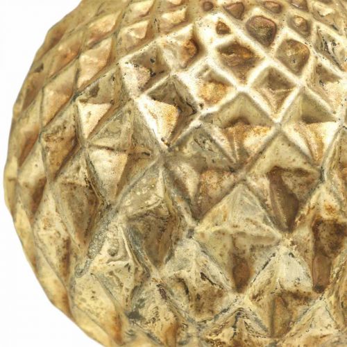 Floristik24 Palle di Natale renna Decorazioni per albero di Natale oro vintage Ø7cm 4 pezzi