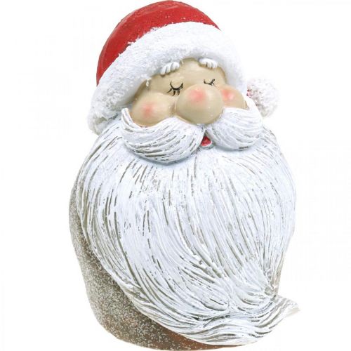 Floristik24 Statuetta Babbo Natale Babbo Natale Rosso, Bianco Poliresina 15cm