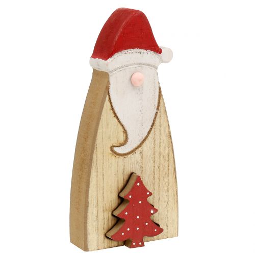 Floristik24 Babbo Natale in legno 17 cm
