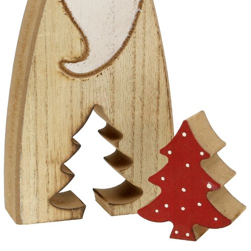 Floristik24 Babbo Natale in legno 17 cm