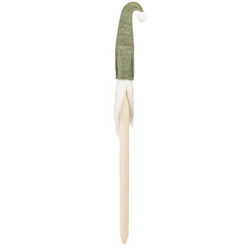 Prodotto Babbo Natale su un bastone gnomo natalizio verde 57cm 4 pezzi