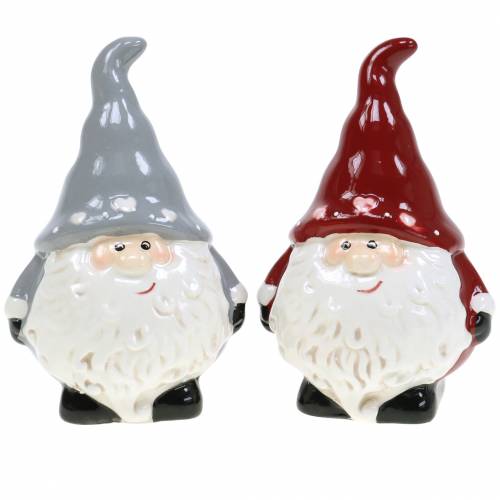 Decorazioni natalizie Babbo Natale Deco figura 10 cm 2 pezzi