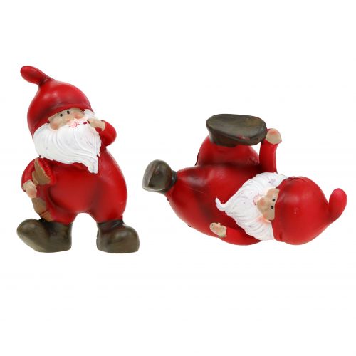 Floristik24 Babbo Natale 5-7,5 cm Rosso 4 pezzi