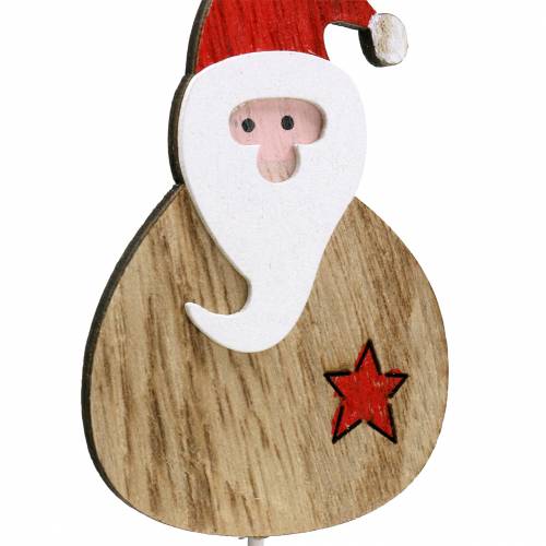 Floristik24 Tappi decorativi Babbo Natale/Pupazzo di neve 7 cm 12 pz