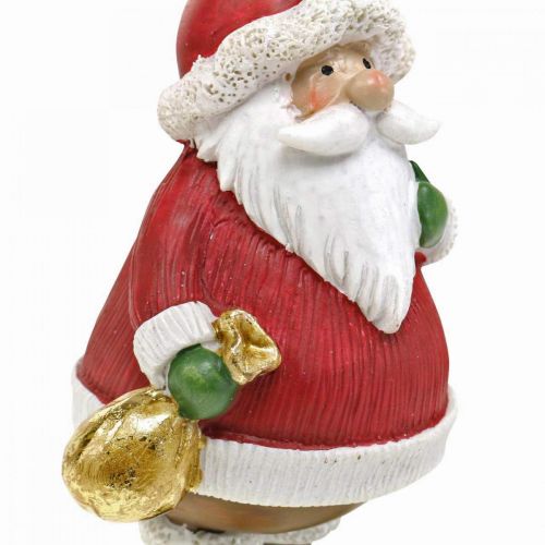 Floristik24 Figura decorativa Babbo Natale con stella / borsa H13cm 2 pezzi