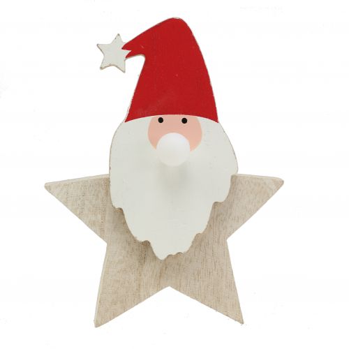 Floristik24 Babbo Natale con luce naturale, rosso 15 cm
