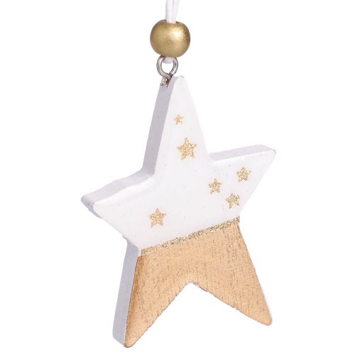 Prodotto Decorazioni natalizie albero stella in legno cuore 6,5–7 cm 6 pz
