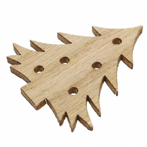 Floristik24 Decorazioni sparse Assortimento natalizio in legno 72 pz