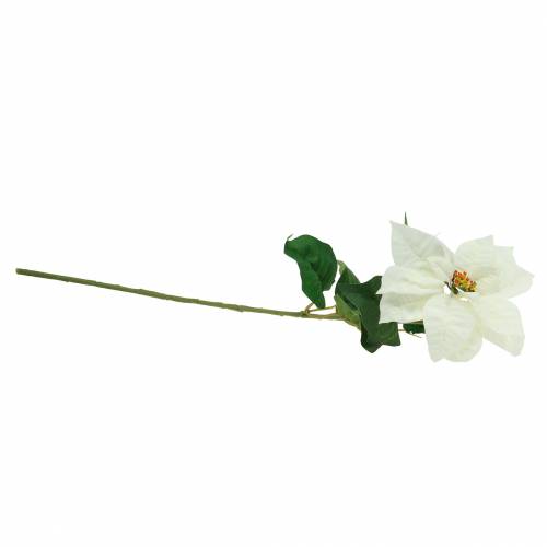 Floristik24 Stella di Natale fiore artificiale bianco 67cm