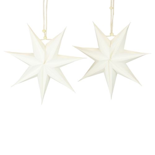 Prodotto Finestra Poinsettia, stelle di carta Natale, stella pieghevole Ø21 cm 4 pezzi