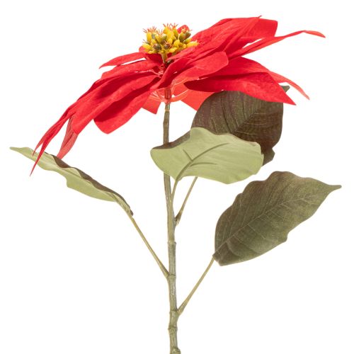 Decorazione con stella di Natale artificiale rossa a stelo singolo, 82 cm | Floristik24.it