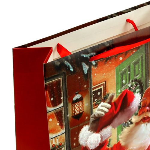 Prodotto Sacchetto regalo con Babbo Natale 24 cm x 18 cm x 8 cm