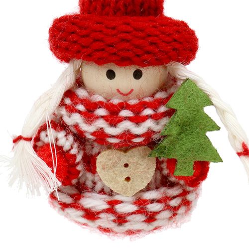 Floristik24 Weihnachtswichtel per appendere 6,5cm L15cm sort. 3st