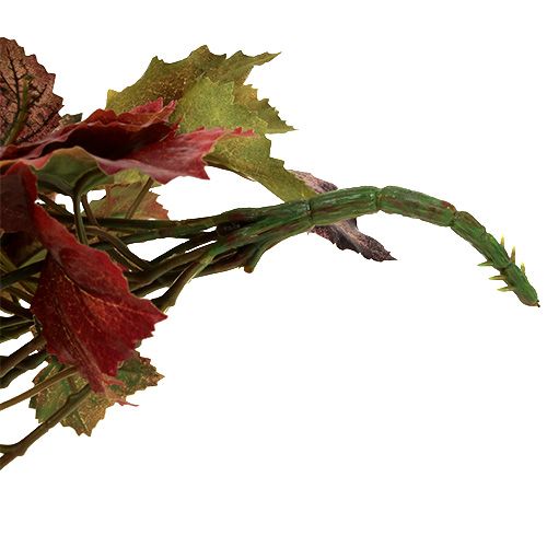 Floristik24 Appendino foglie di vite verde, bordeaux 67cm