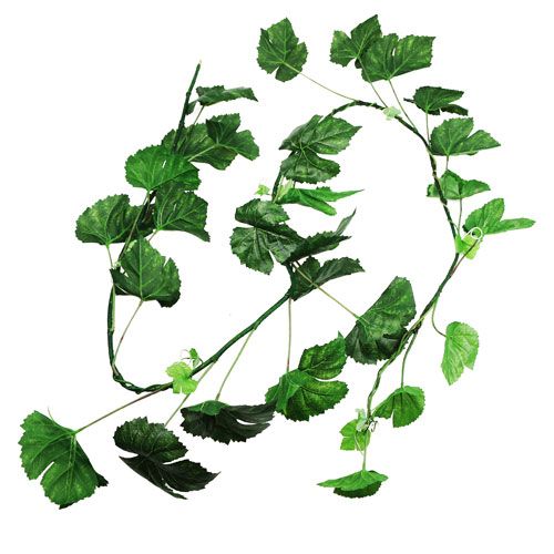Floristik24 Ghirlanda di foglie di vite verde 2.7m