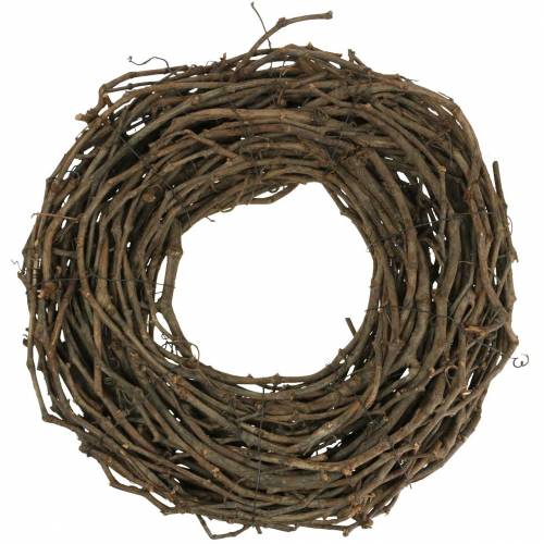 Floristik24 Ghirlanda di vite naturale Ø50 cm 1 pezzo