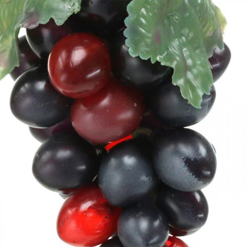 Prodotto Uva decorativa Frutta decorativa nera Uva artificiale 15 cm