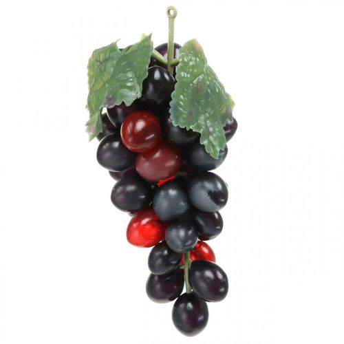 Uva decorativa Frutta decorativa nera Uva artificiale 15 cm