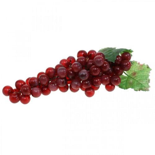 Prodotto Uva decorativa rossa Uva artificiale frutta decorativa 22cm