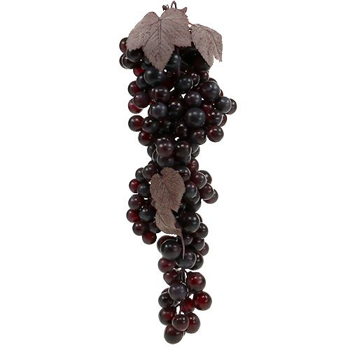 Floristik24 Grappolo d&#39;uva rosso scuro 44 cm artificiale