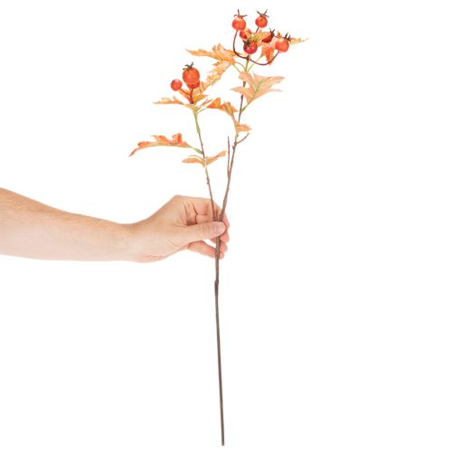 Ramo artificiale di biancospino con foglie e bacche, 62 cm | Floristik24.it