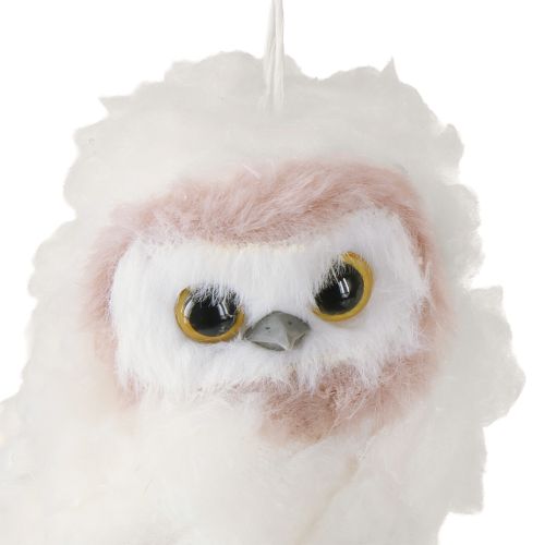 Prodotto Decorazione gufo bianco per appendere pulcini di gufo bianchi 12 cm 2 pezzi
