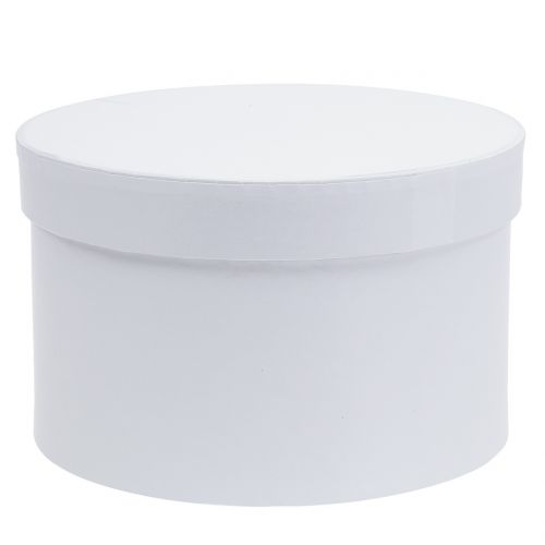 Floristik24 Fioriera Fioriera bianca tonda Ø14cm - Ø16cm 2pz