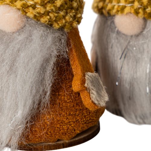 Set di statuine di gnomi con cappello di lana e ghianda, 10 cm, 6 pezzi | Floristik24.it
