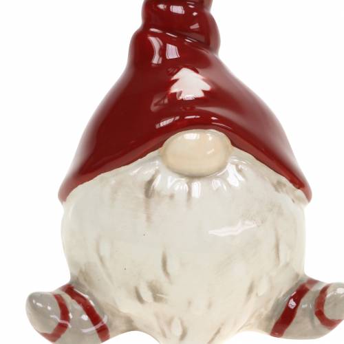 Floristik24 Decorazione natalizia figura decorativa elfo in ceramica 10 cm 2 pezzi