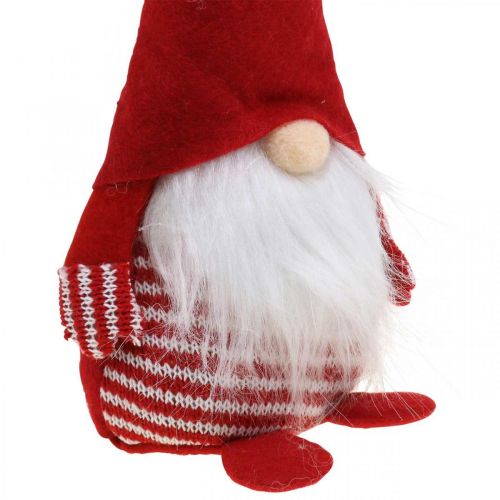 Floristik24 Gnomo con barba, decorazione dell&#39;Avvento, nano decorativo H24cm L9cm 3 pezzi