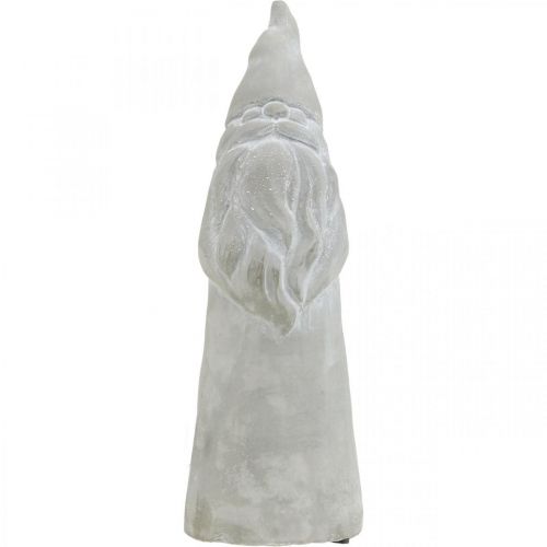 Floristik24 Deco figura elfo Decorazione natalizia grigio cemento H31cm