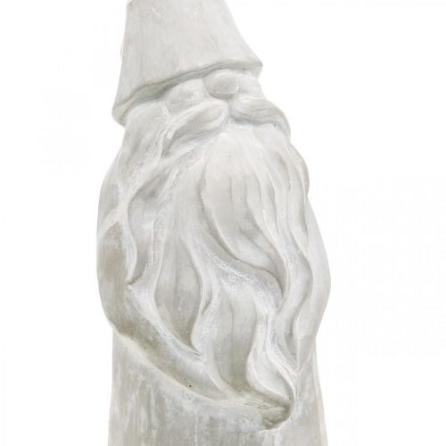 Prodotto Figura decorativa folletto natalizio in cemento grigio H39,5cm