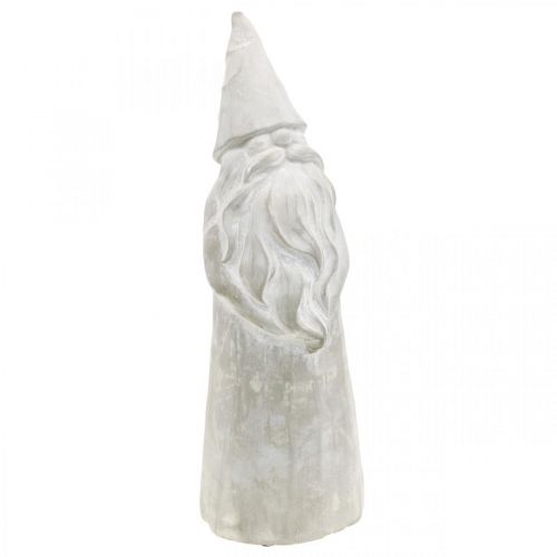 Floristik24 Figura decorativa folletto natalizio in cemento grigio H39,5cm