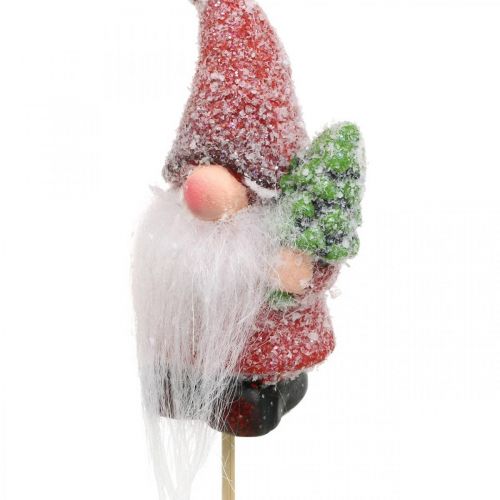 Prodotto Gnomo decorativo Spina decorativa Babbo Natale Natale 10 cm 4 pz