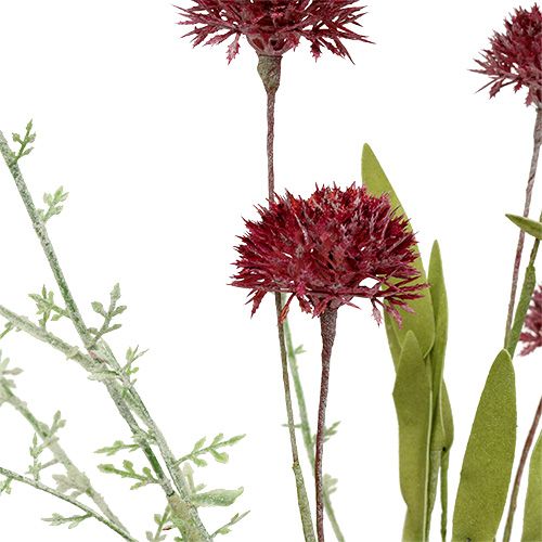 Floristik24 Fiori di prato rosso L60cm 3 pezzi