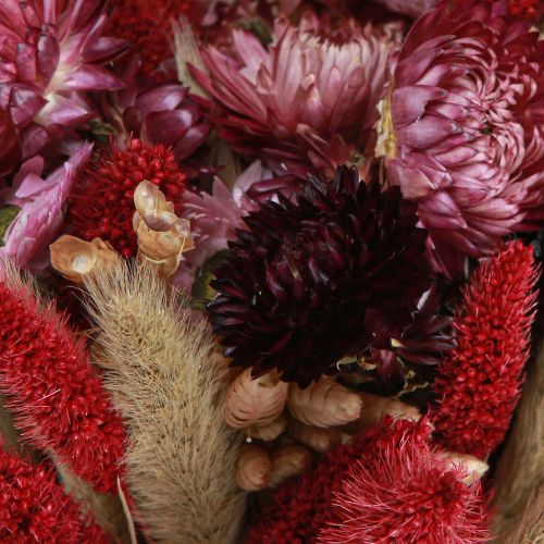 Prodotto Mazzo di fiori secchi di fiori selvatici in rosa naturale L30 cm