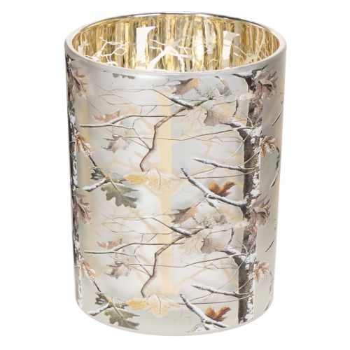 Lanterna in vetro con decorazione a ramo, interno dorato, 12 cm acquistare | Floristik24.it
